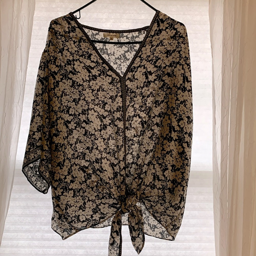 Max studio, women’s 2x floral top